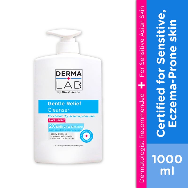Derma Lab Gentle Relief Cleanser 1L For Chronic Dry, Eczema Prone Skin
