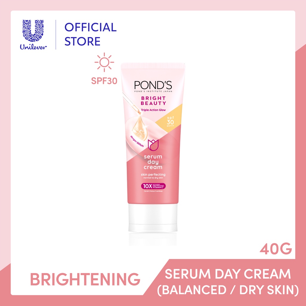 Pond's Bright Beauty Serum Day Cream 40g For Normal Skin