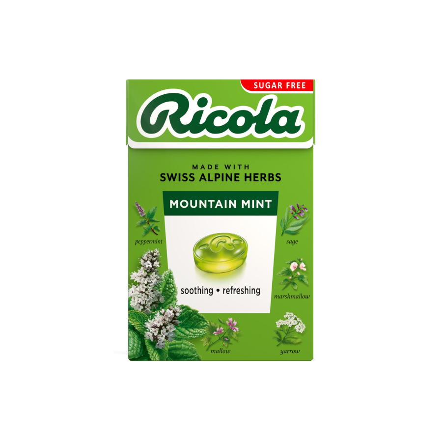 Ricola Swiss Alpine Herbs Sugar Free Mountain Mint Lozenges