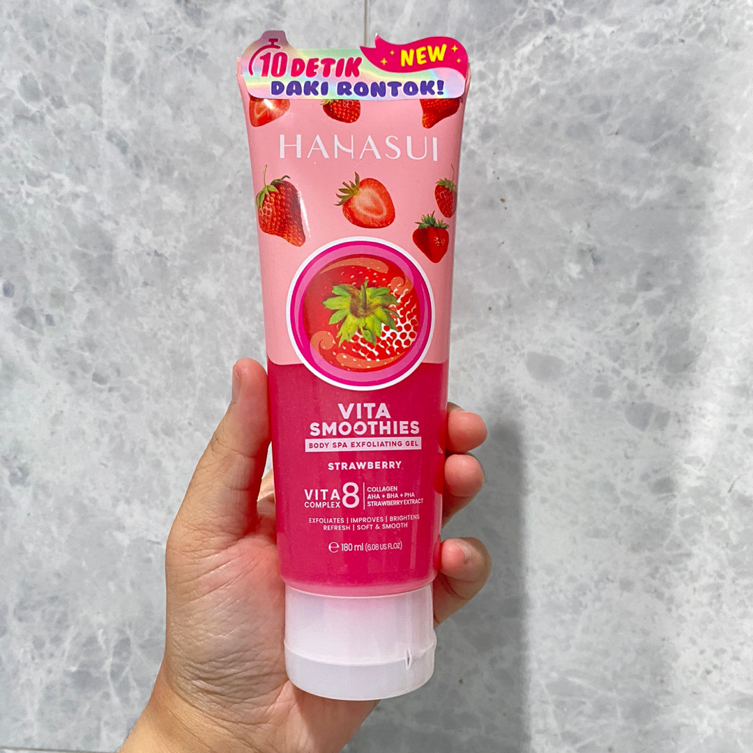 Hanasui Vita Smoothies Body Spa Exfoliating Gel Strawberry
