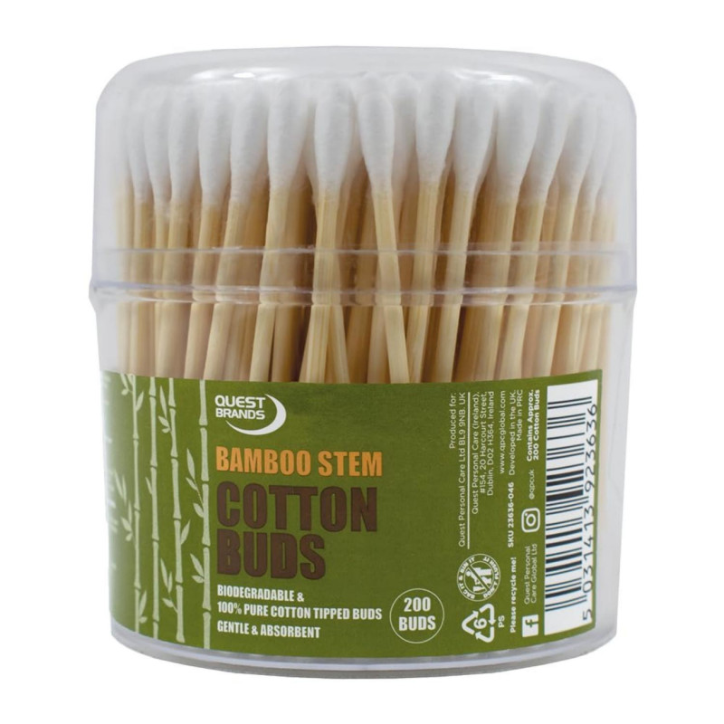 Questbrands Cotton Buds 200s Bamboo Stem