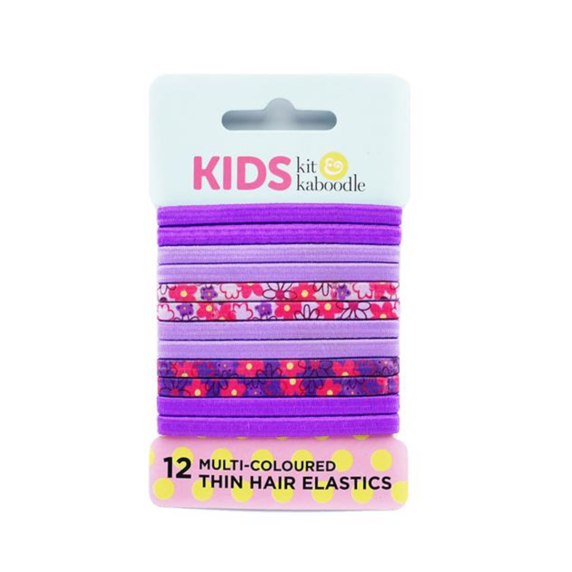 Kit&Kaboodle Kids Thin Hair Elastics 12s Multi-Coloured