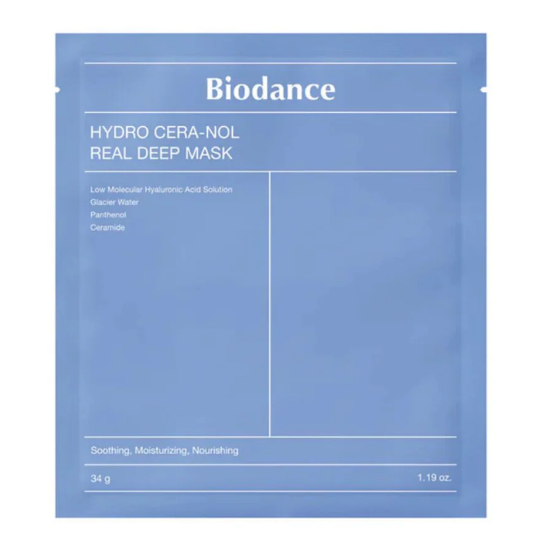 Biodance Face Mask 1s Hydro Cera-Nol
