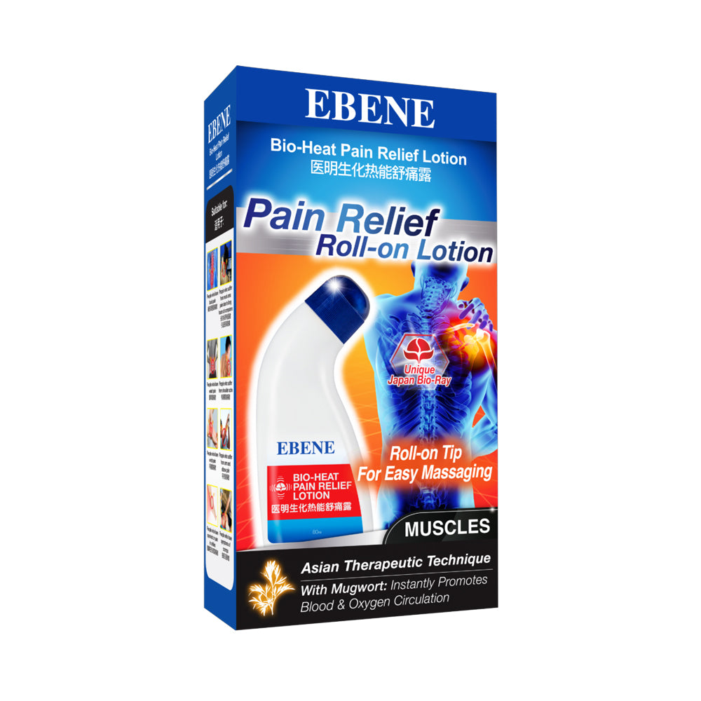 Ebene Bio-Heat Pain Relief Roll-On Lotion 80ml
