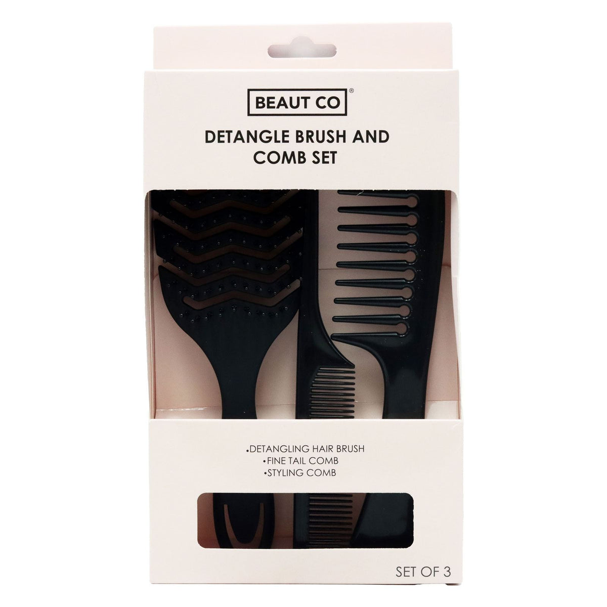 County Beaut Co Detangle Brush & Comb Set