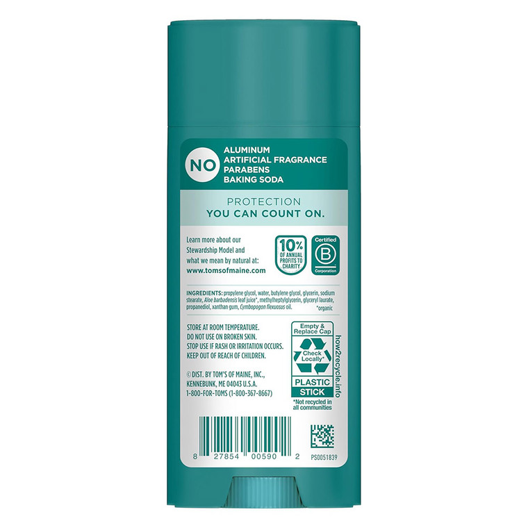 Tom's of Maine Deodorant Stick Unscented