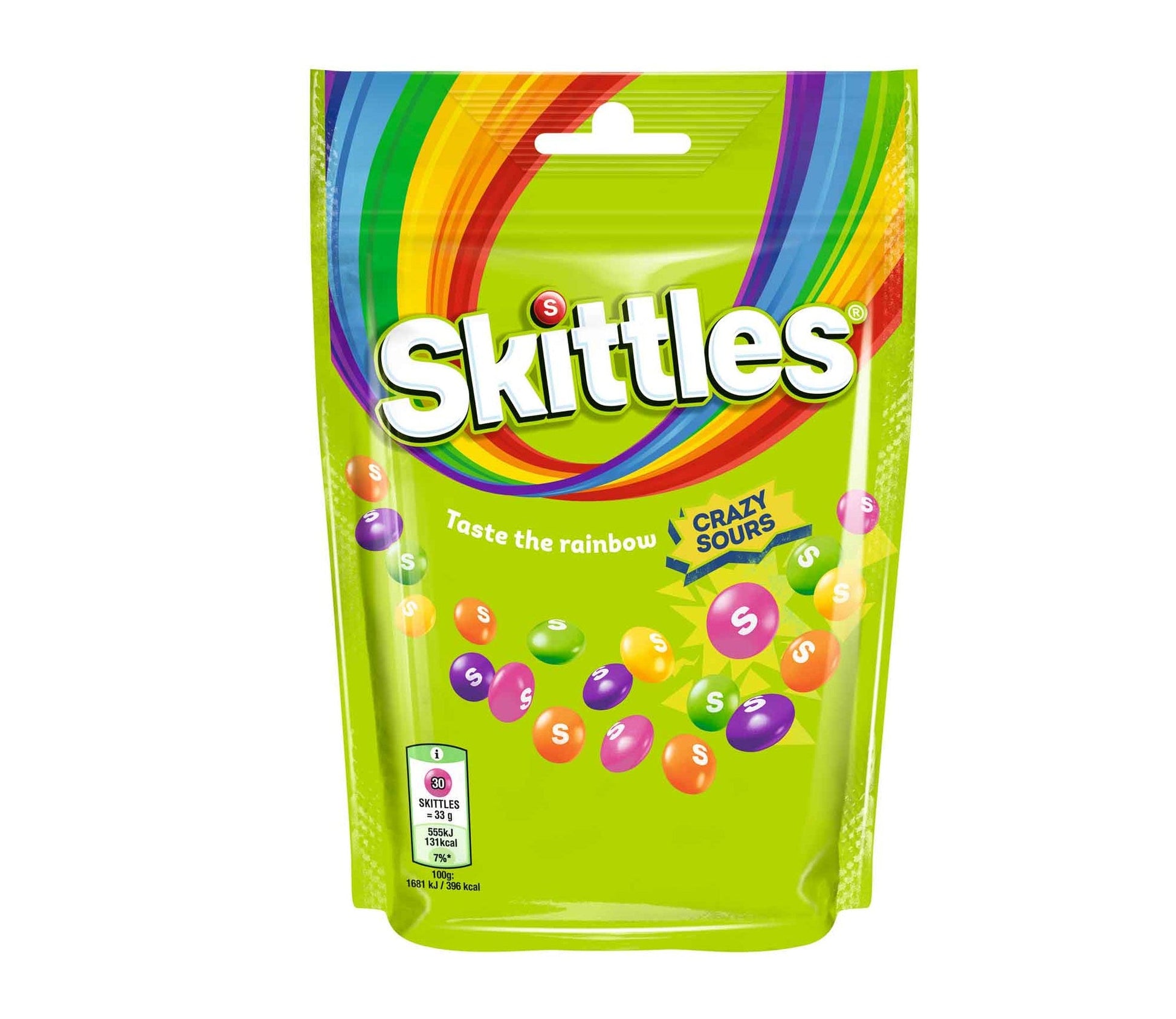 Skittles Crazy Sours Green Candy 136g