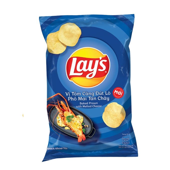 Lays Chips 90g Baked Prawn With Melted Cheese