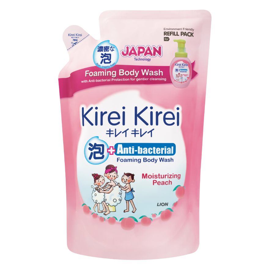 Kirei Kirei Anti Bacterial Body Foam Refill Peach