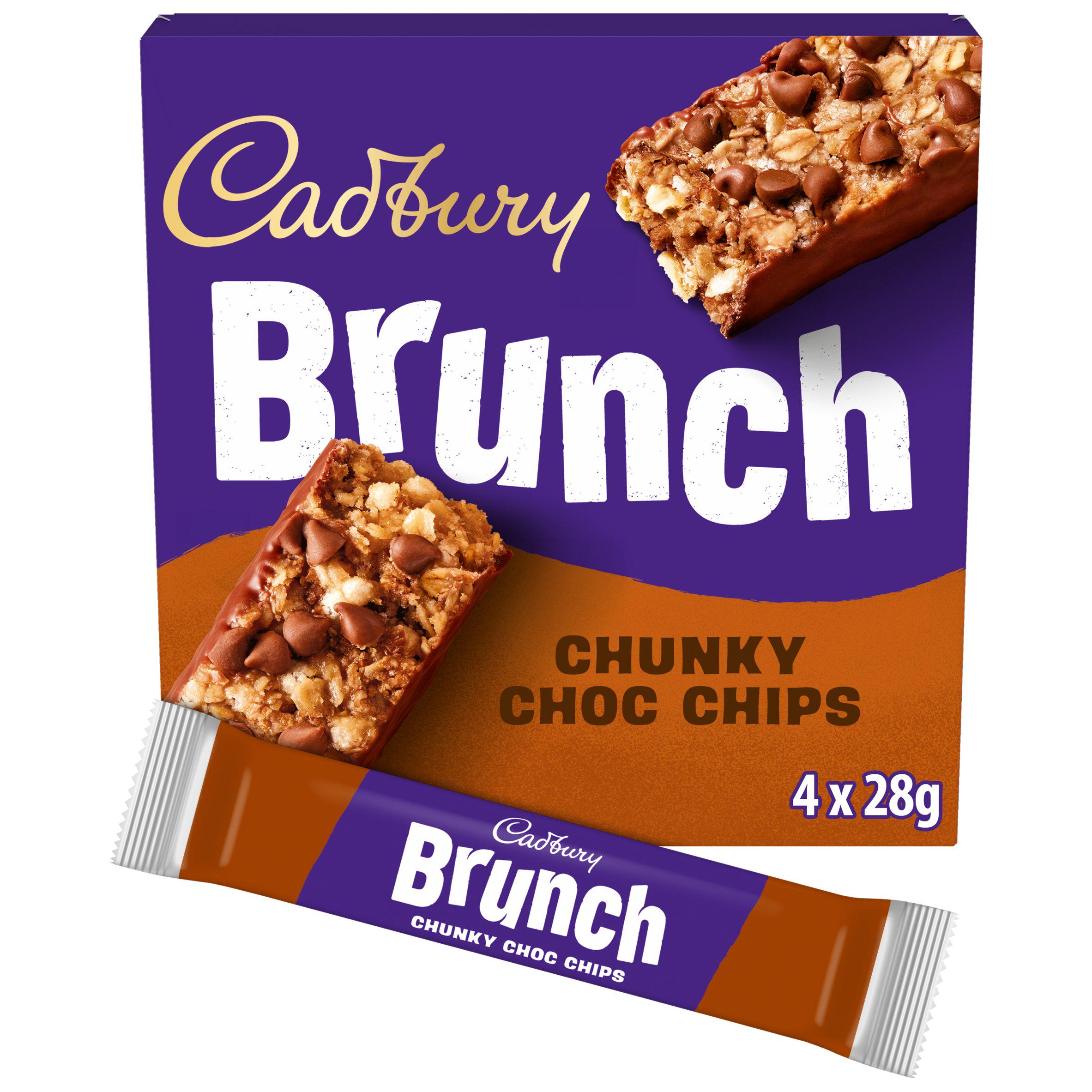 Cadbury Brunch Bar Chocolate Chip 4Bars Box