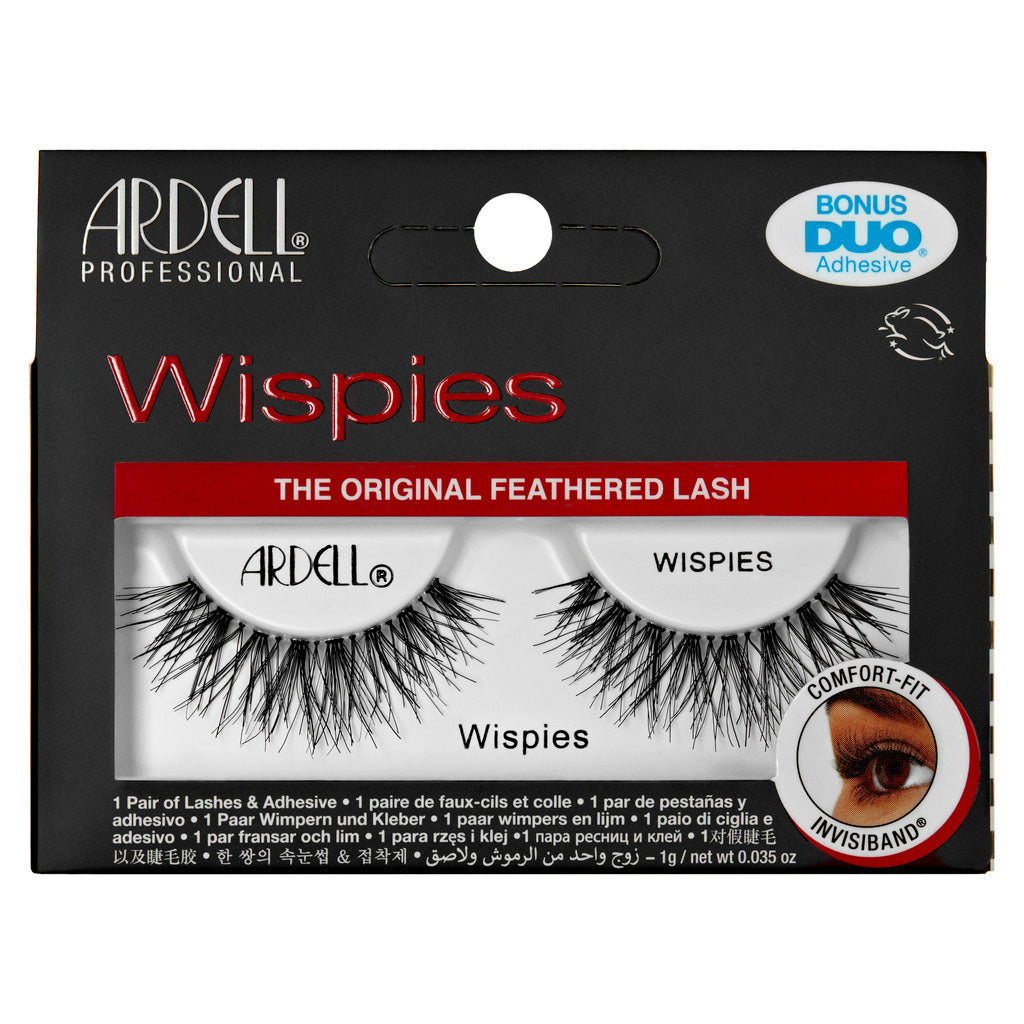 Ardell Wispies Black Lashes with DUO Adhesive