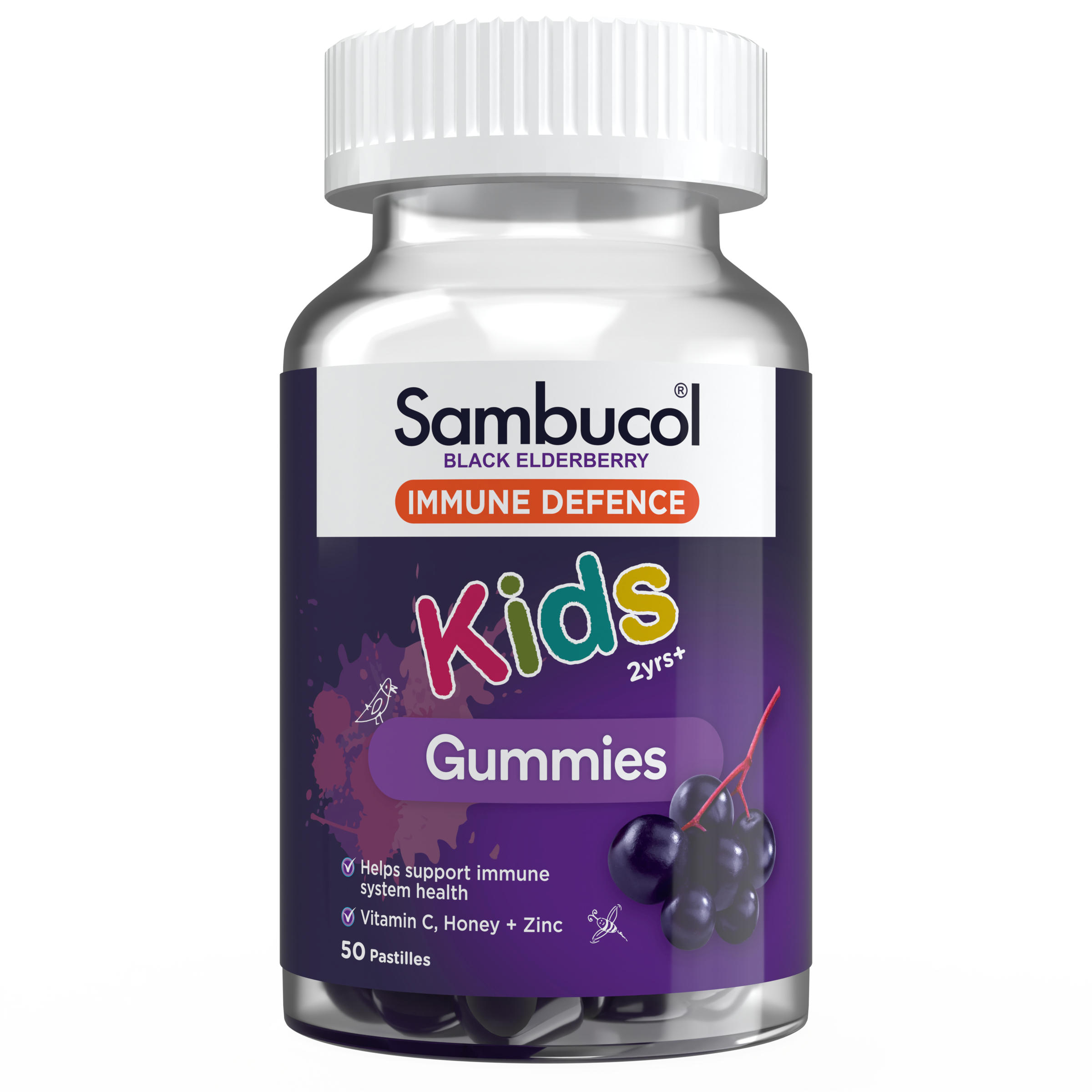 Sambucol Immune Defence Kids Gummies 50s Black Elderberry