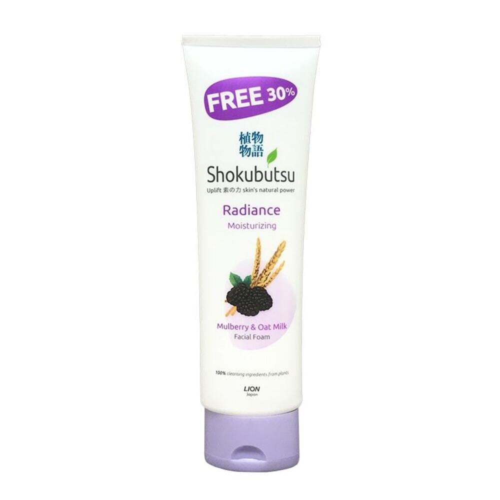 Shokubutsu Facial Foam Moisturizing Mulberry & Oat Milk