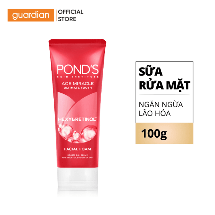 Pond's Age Miracle Hexyl-Retinol Ultimate Youth Facial Foam 100g