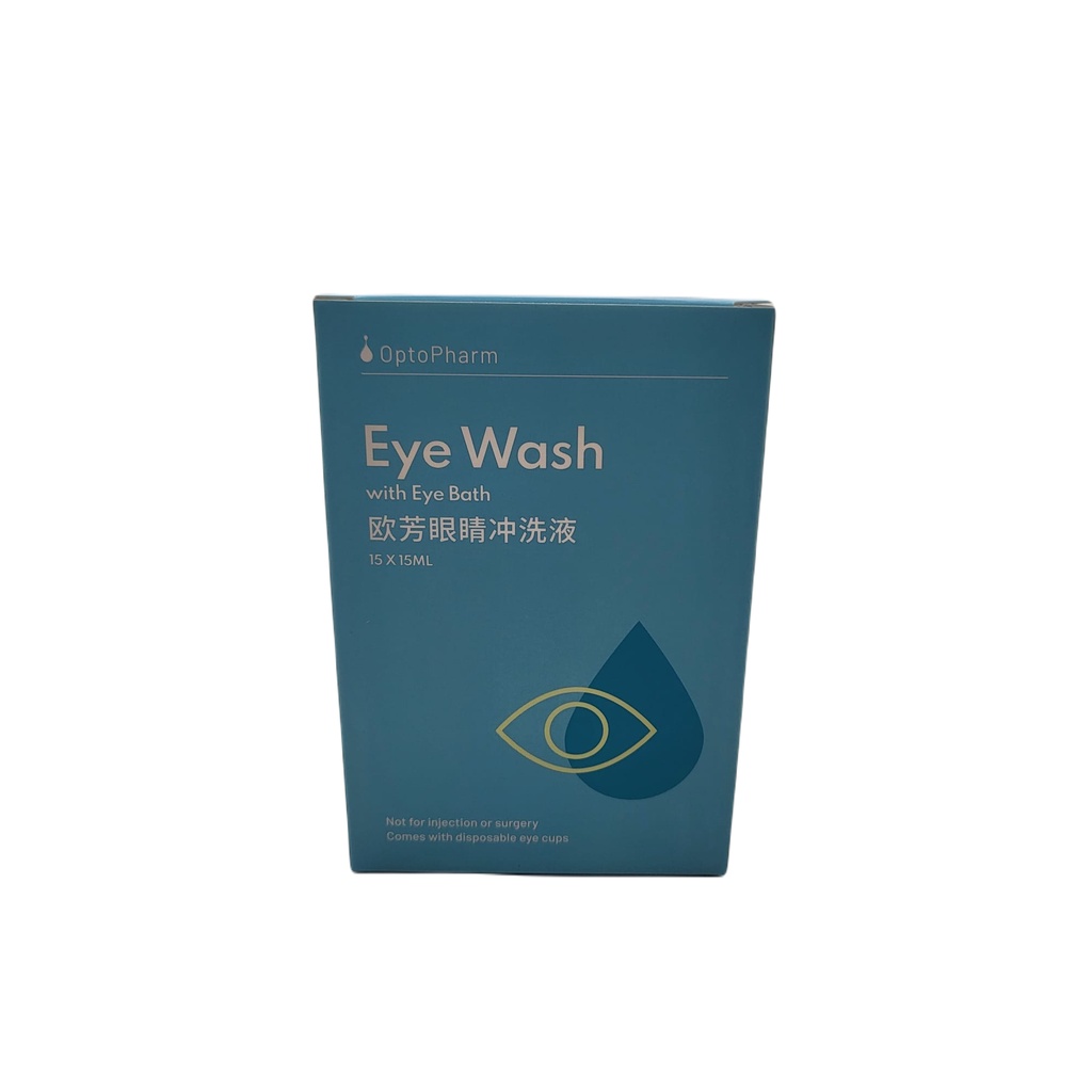 Optopharm Eye Wash With Eye Bath 15x15ml