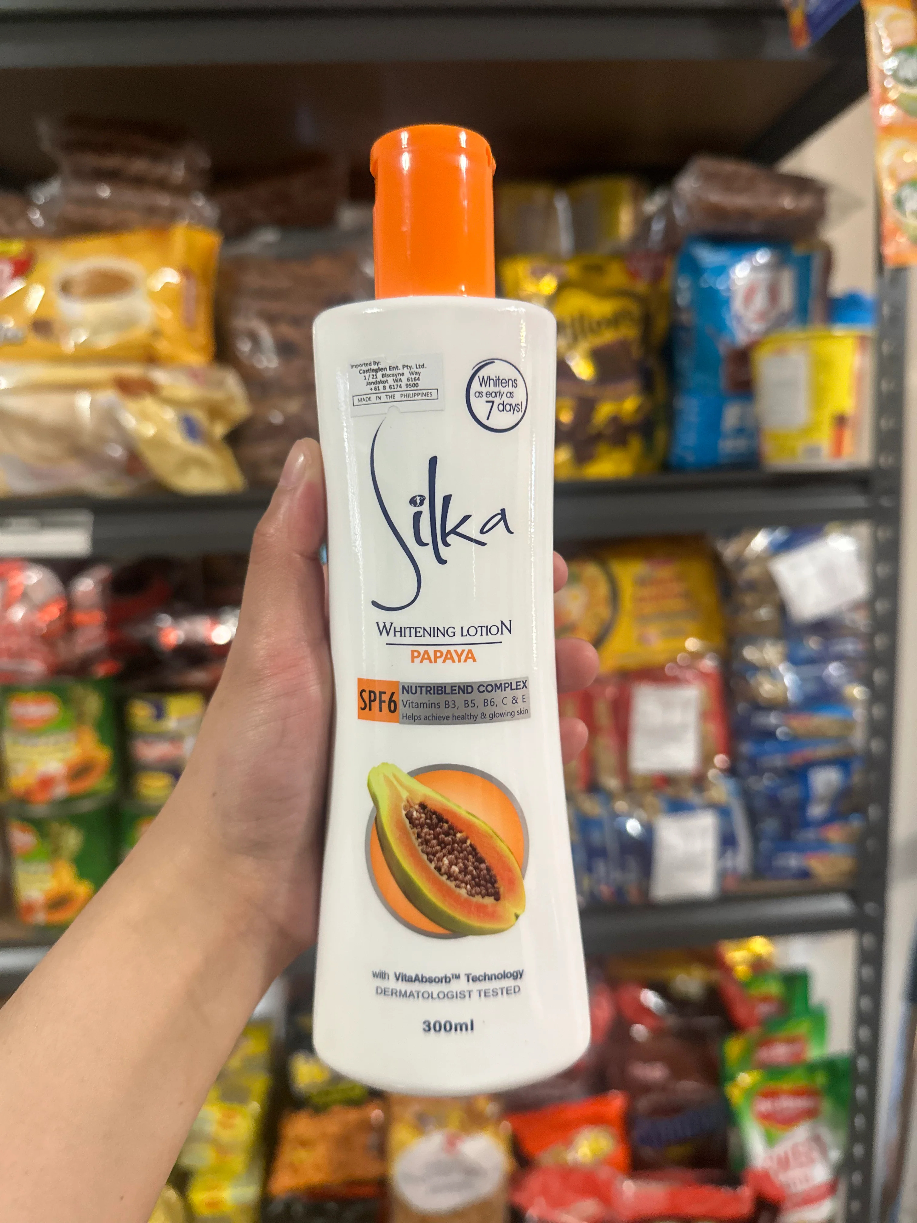 Silka Whitening Lotion Papaya SPF6