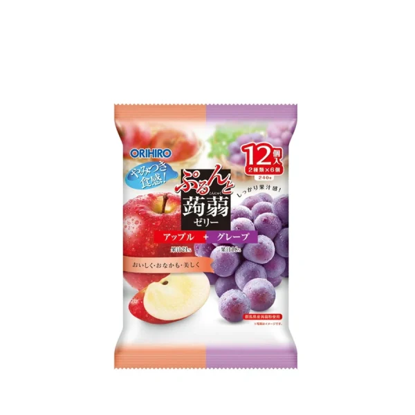 Orihiro Konjac Jelly Pouch Apple & Grape Flavour