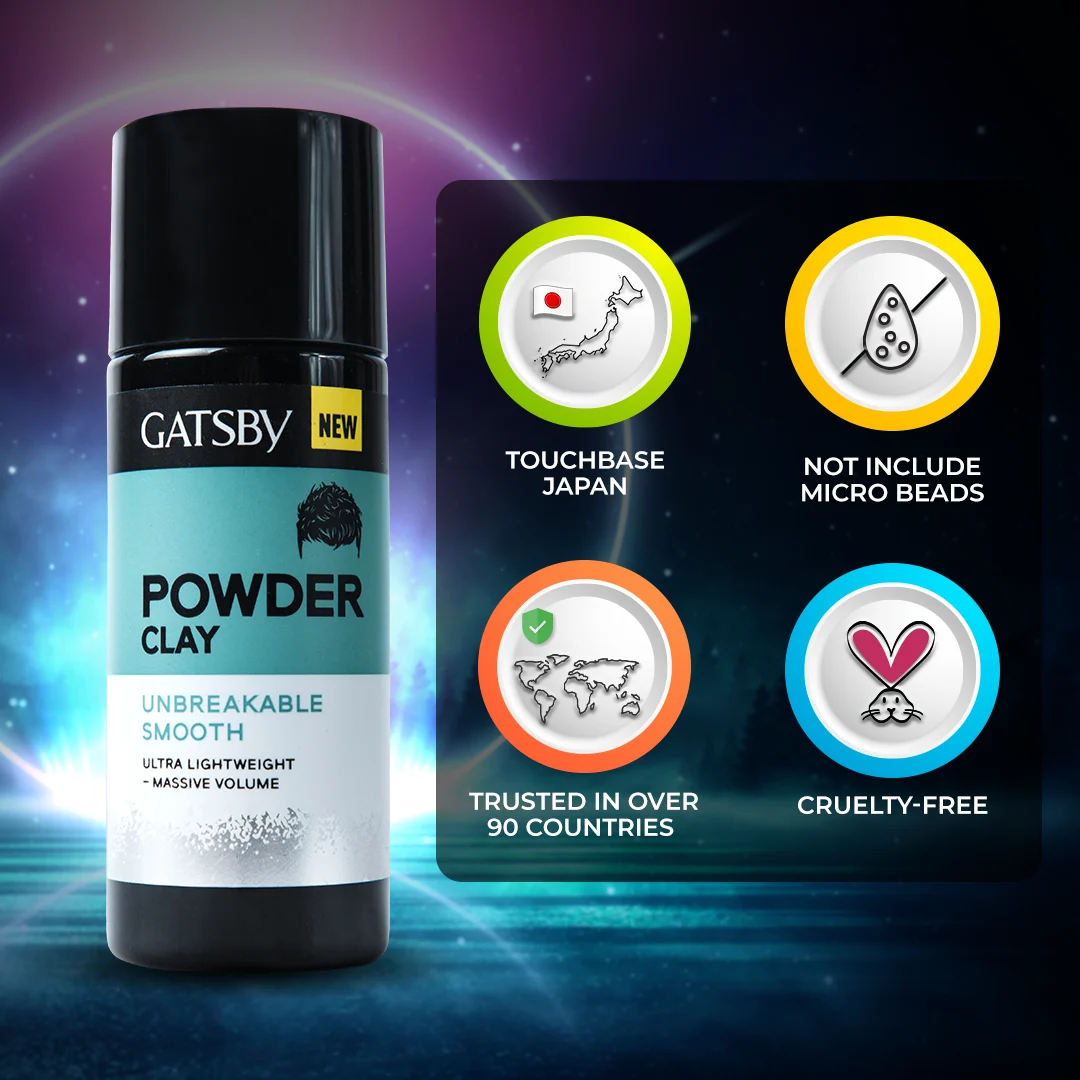 Gatsby Powder Clay 20g Unbreakable Smooth