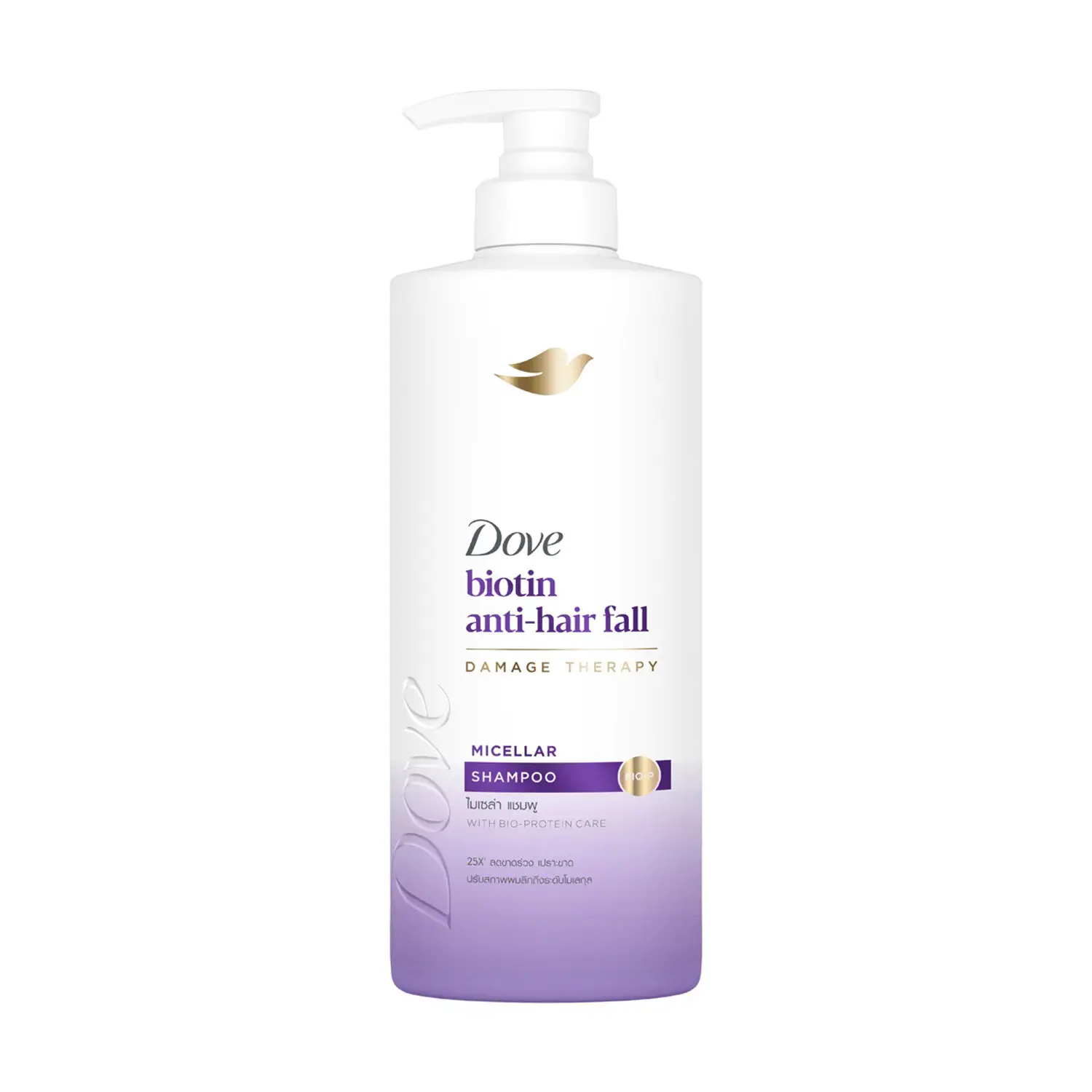 Dove Hair Shampoo Damage Therapy Micellar Biotin Anti-Hair Fall