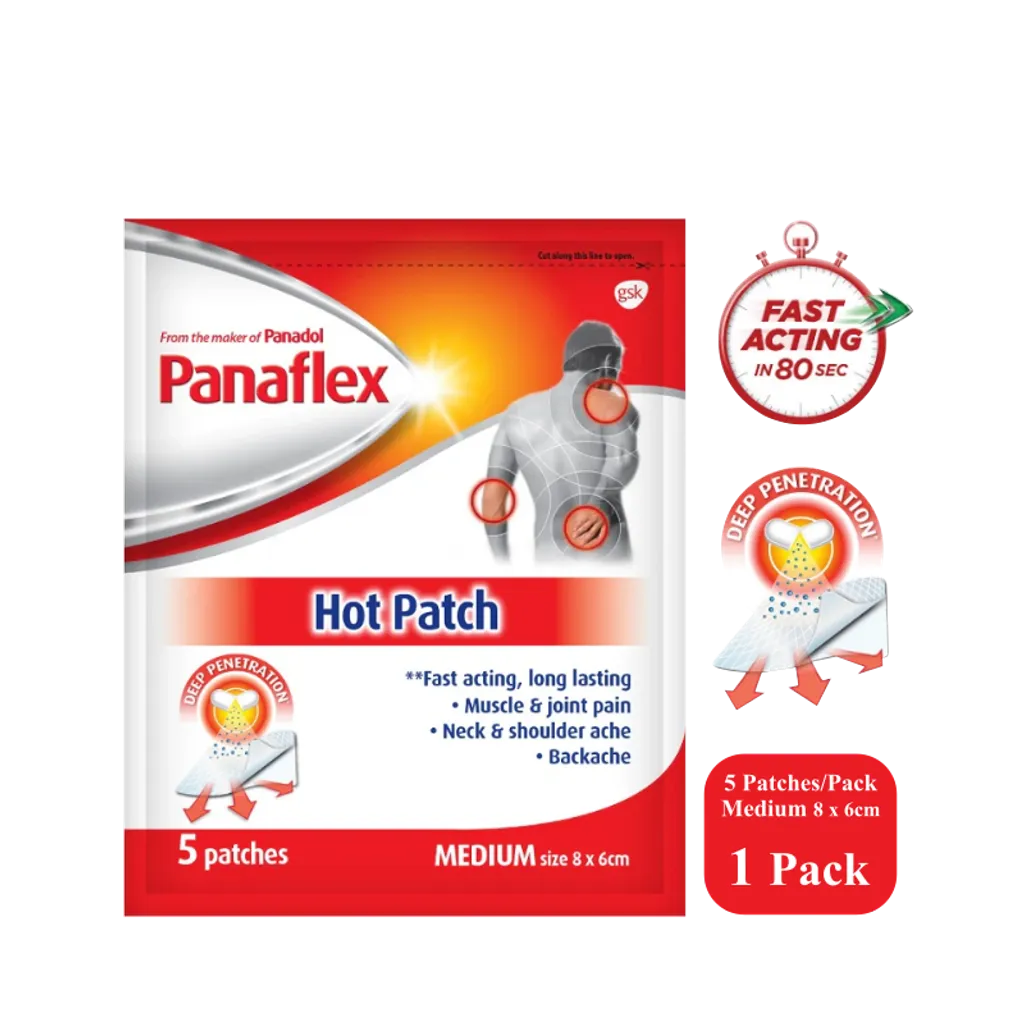 Panadol Panaflex 5 Patches Hot