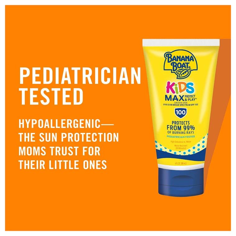 Banana Boat Kids Sunscreen Lotion SPF 100 UVA UVB