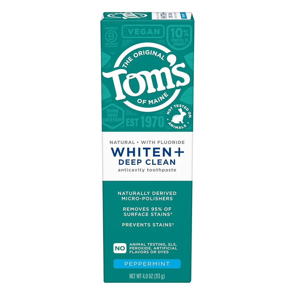 Tom's of Maine Toothpaste Whiten + Deep Clean Peppermint