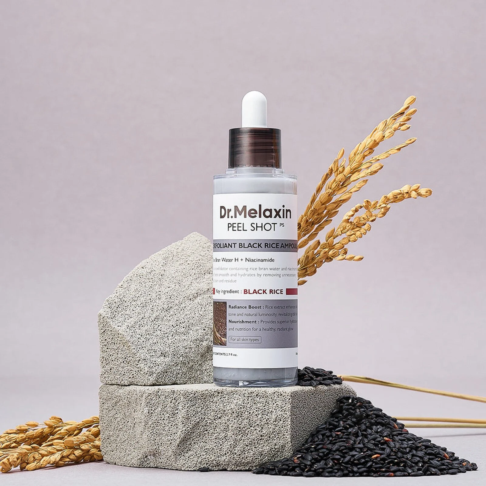 Dr Melaxin Peel Shot Exfoliating Black Rice Ampoule
