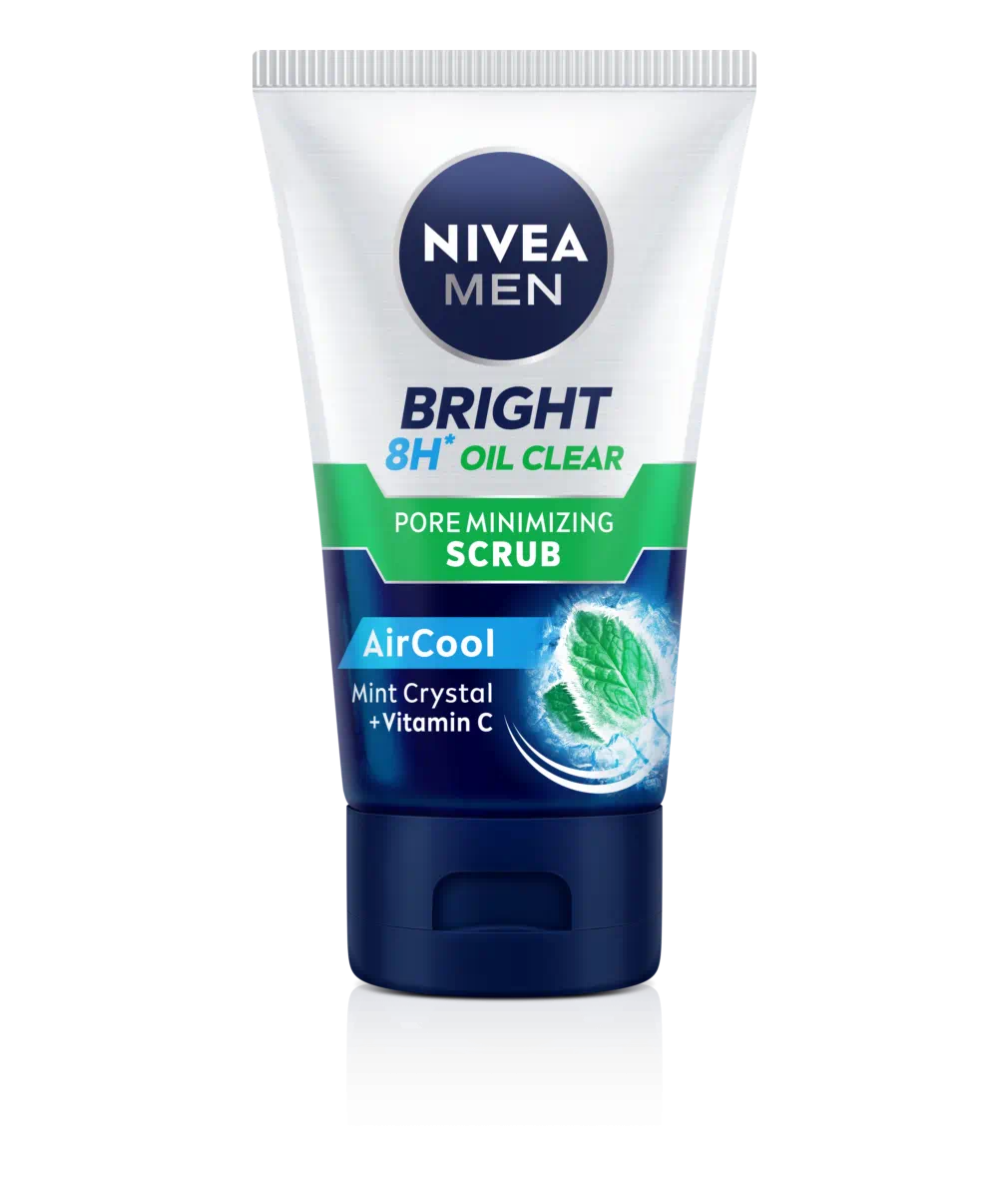Nivea Men Bright Oil Clear Pore Minimizing Scrub AirCool