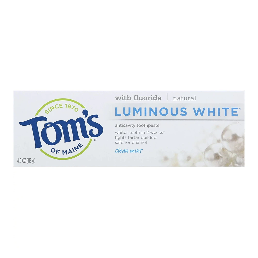 Tom's of Maine Toothpaste Luminous White Clean Mint