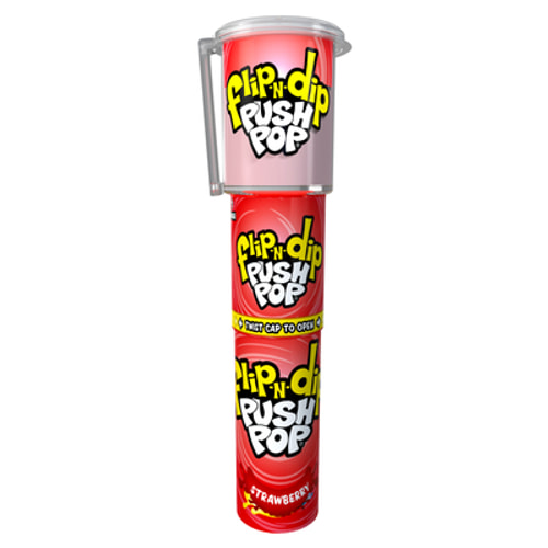 Bazooka Push Pop Flip-N-Dip Candy 3 Flavours Assorted