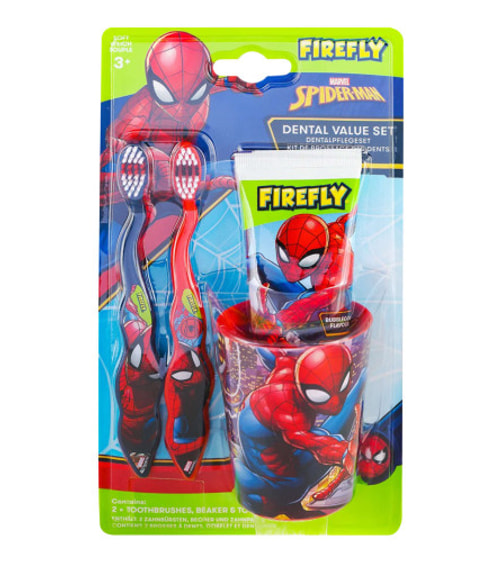 Firefly Dental Value Set Spiderman For 3+ Years Old 1s