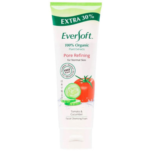 Eversoft Cleansing Foam 130g Tomato & Cucumber
