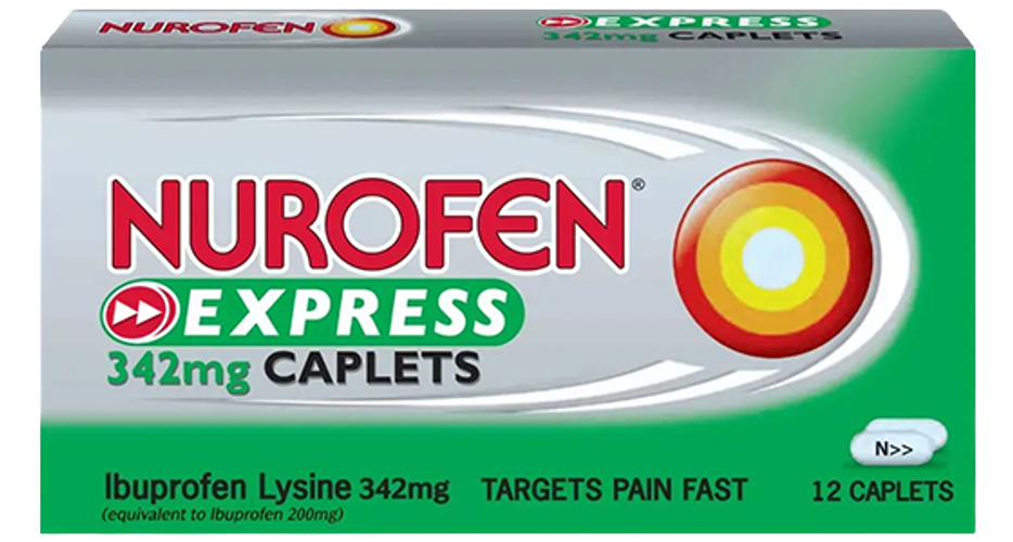 Nurofen Express Tablets 12x342mg