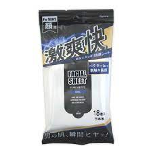 100Yen Kyowa Men's Refreshing Facial Sheet Cool 18s
