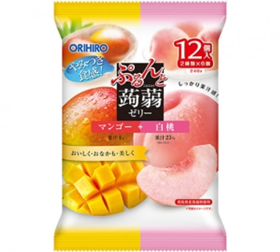 Orihiro Konjac Jelly Pouch Peach & Mango Flavour
