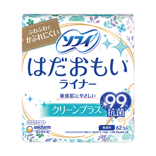 Sofy Hadaomoi Pantyliner 140mm 62s Unscented