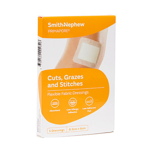 Smith & Nephew Primapore Flexible Fabric Dressings 5s