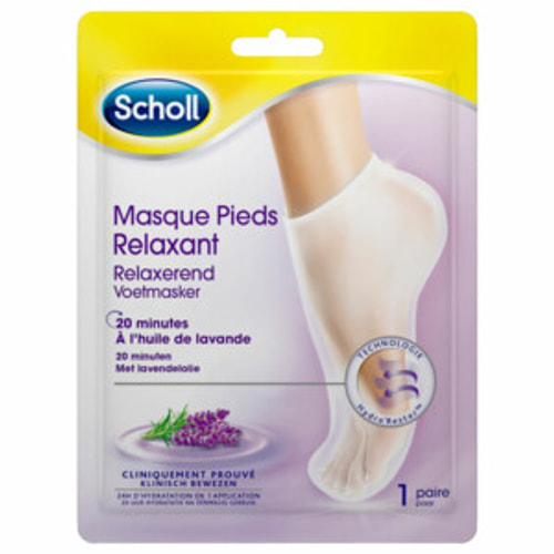 Scholl Foot Mask 1Pair Lavender