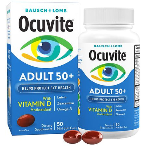 Bausch & Lomb Ocuvite Adult 50+ w/ Vitamin D 50s