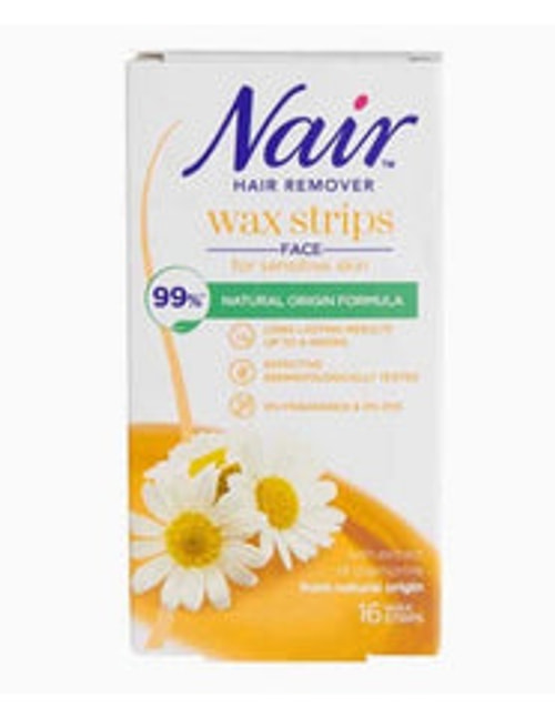 Nair Hair Remover Face Wax Strips 16s