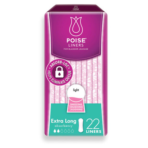 Poise Liner Light 22s Extra Long